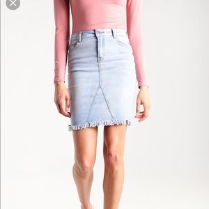 OBJECT OBJTINNIE BELLA - Denim Skirt Light Blue